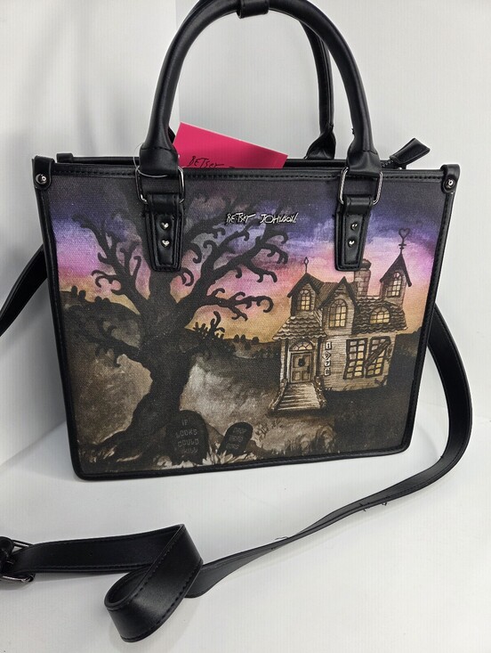 Betsey Johnson Handbags - 🖤▪️Betsey Johnson▪️ Boo & Breakfast Halloween Haunted House Tote Bag